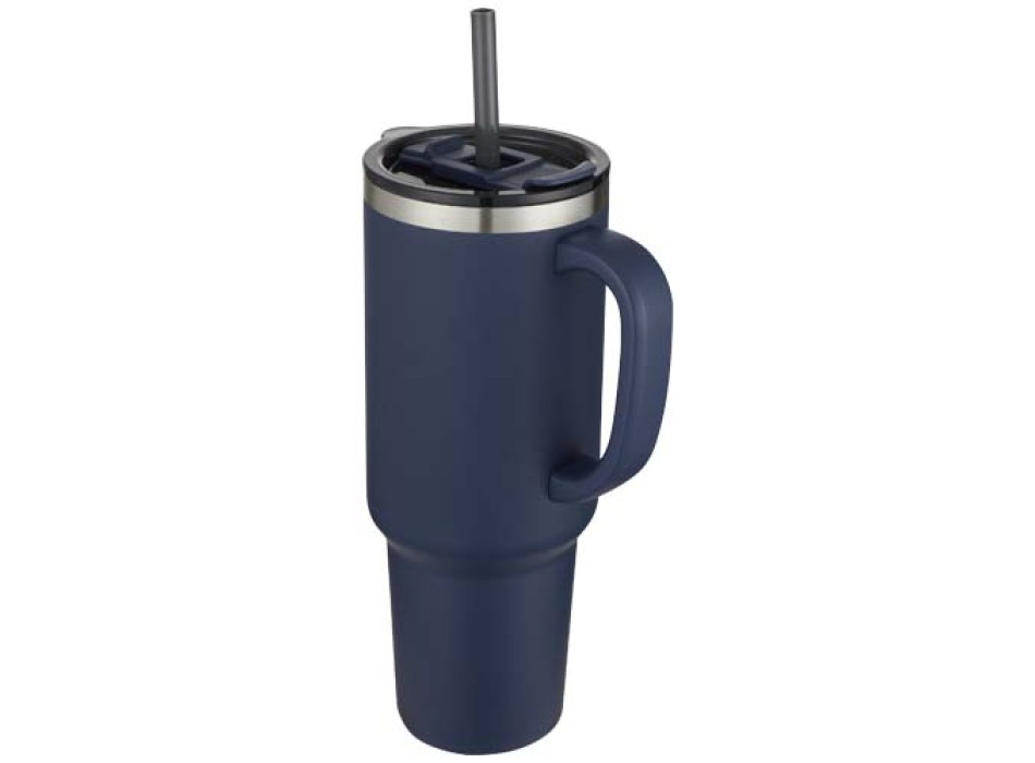 Tazza con isolamento sottovuoto in rame a doppia parete certificata RCS con cannuccia da 1200 ml Sydney