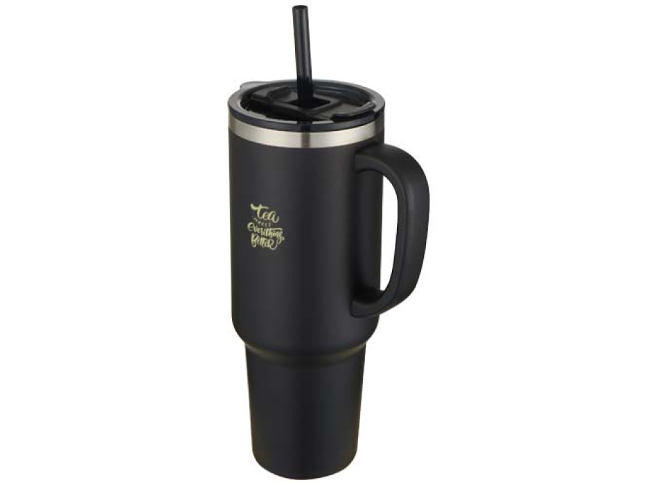 Tazza con isolamento sottovuoto in rame a doppia parete certificata RCS con cannuccia da 1200 ml Sydney