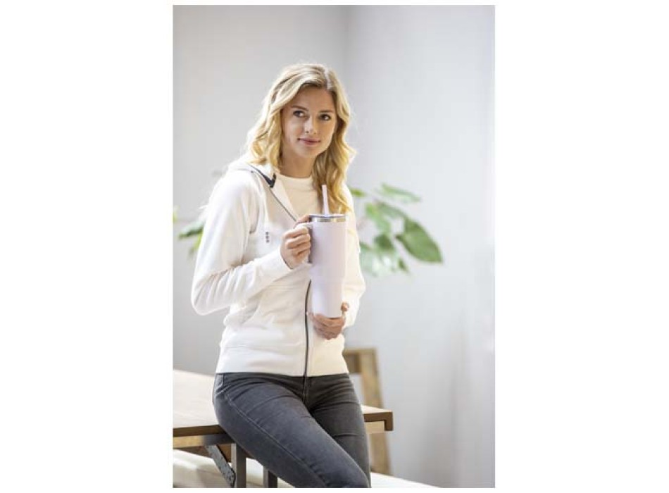Tazza con isolamento sottovuoto in rame a doppia parete certificata RCS con cannuccia da 1200 ml Sydney