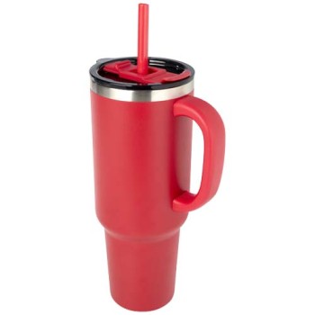 Tazza con isolamento sottovuoto in rame a doppia parete certificata RCS con cannuccia da 1200 ml Sydney