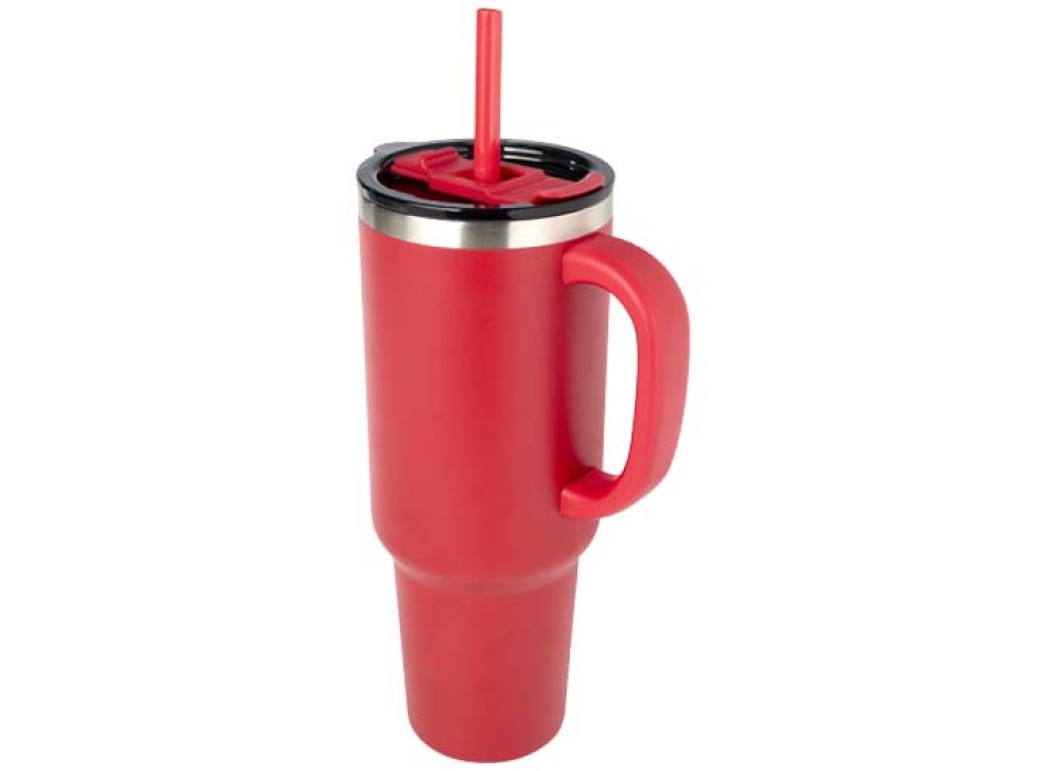 Tazza con isolamento sottovuoto in rame a doppia parete certificata RCS con cannuccia da 1200 ml Sydney