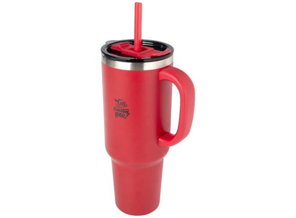 Tazza con isolamento sottovuoto in rame a doppia parete certificata RCS con cannuccia da 1200 ml Sydney