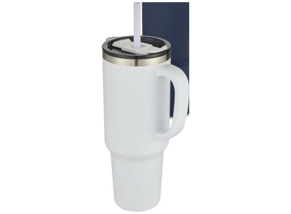 Tazza con isolamento sottovuoto in rame a doppia parete certificata RCS con cannuccia da 1200 ml Sydney
