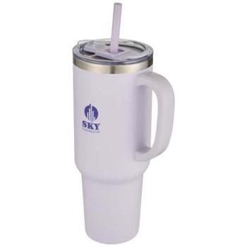 Tazza con isolamento sottovuoto in rame a doppia parete certificata RCS con cannuccia da 1200 ml Sydney