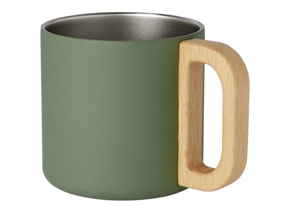 Tazza in acciaio inossidabile riciclato certificato RCS da 360 ml con isolamento sottovuoto in rame Bjorn