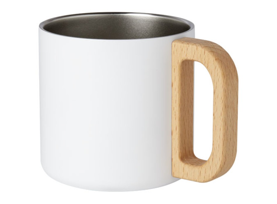 Tazza in acciaio inossidabile riciclato certificato RCS da 360 ml con isolamento sottovuoto in rame Bjorn