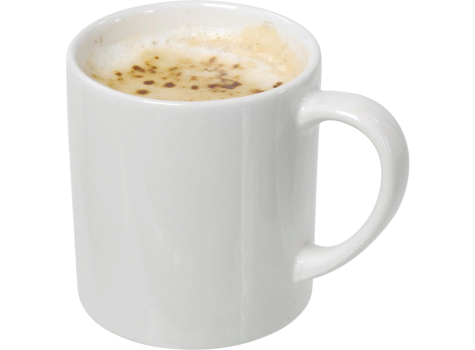 Tazza in ceramica bianca, capacità 170 ml, Rachelle