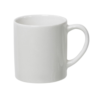 Tazza in ceramica bianca