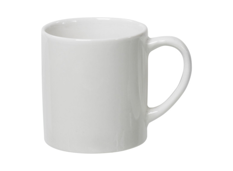Tazza in ceramica bianca