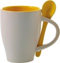Tazza in ceramica con cucchiaio