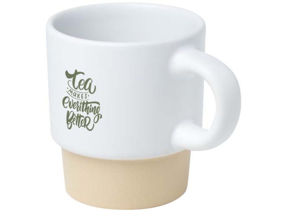 Tazza per caffè espresso impilabile con fondo in argilla da 130 ml Olympia