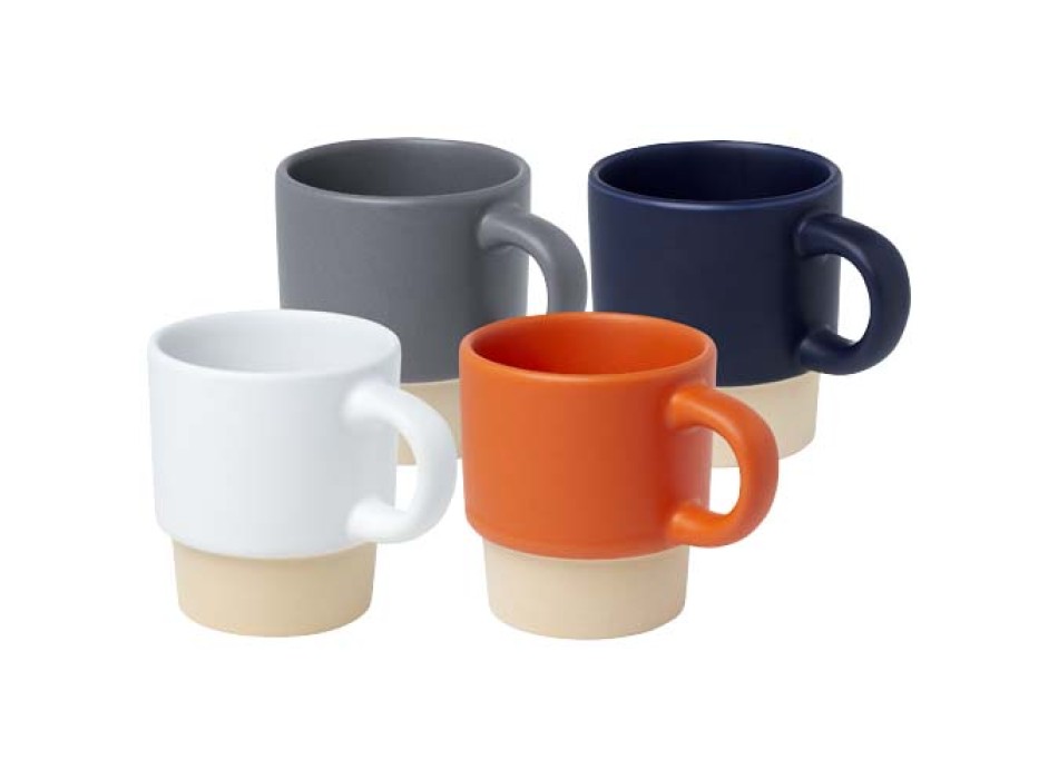 Tazza per caffè espresso impilabile con fondo in argilla da 130 ml Olympia