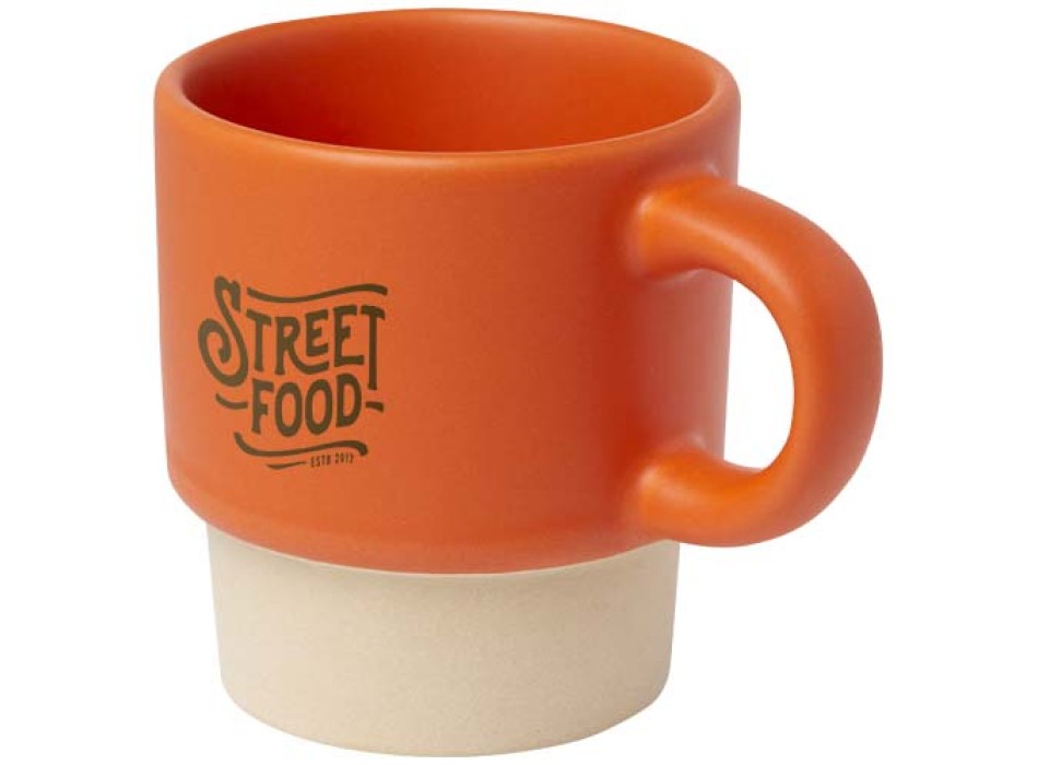 Tazza per caffè espresso impilabile con fondo in argilla da 130 ml Olympia