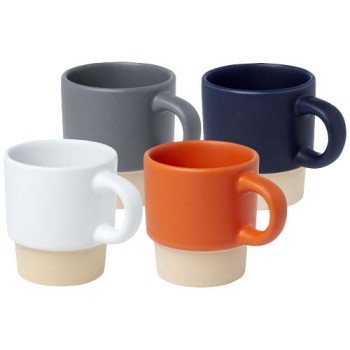 Tazza per caffè espresso impilabile con fondo in argilla da 130 ml Olympia