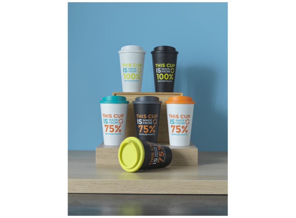 Tazza termica Americano® Eco da 350 ml in plastica riciclata