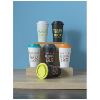 Tazza termica Americano® Eco da 350 ml in plastica riciclata