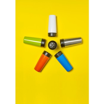 Tazza termica da viaggio in acciaio inox, capacità 450 ml Elisa