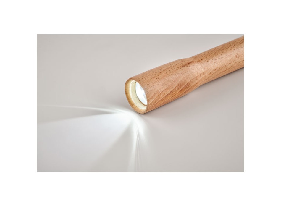 TELES - Torcia in legno con luce COB