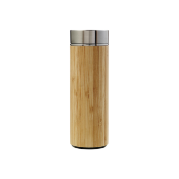 Thermos in acciaio inox e bamboo, a doppia parete