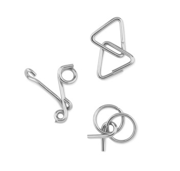 THREENATS - Set rompicapo in metallo