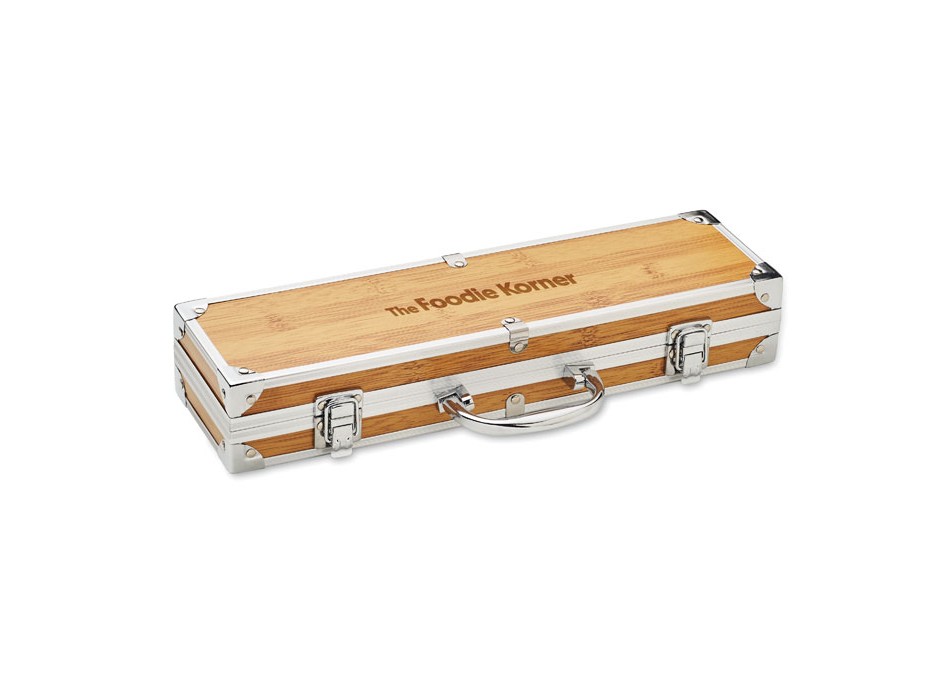 TOOLDERA - Attrezzi da barbecue in acciaio in