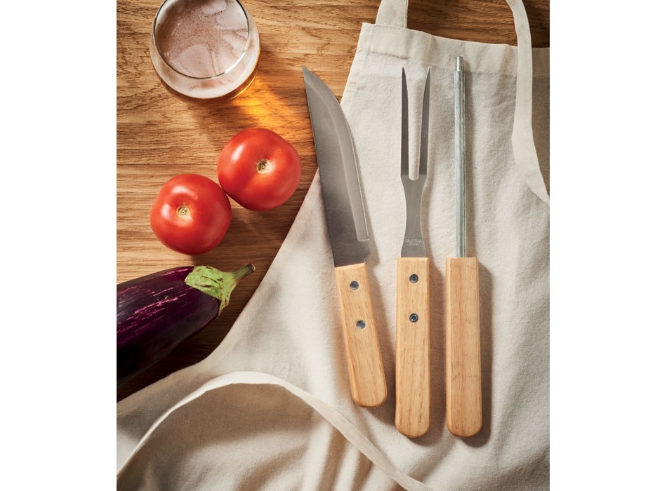 TOOLDERA - Attrezzi da barbecue in acciaio in