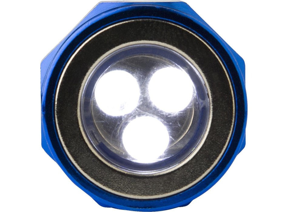 Torcia 3 luci Led, in alluminio Aya