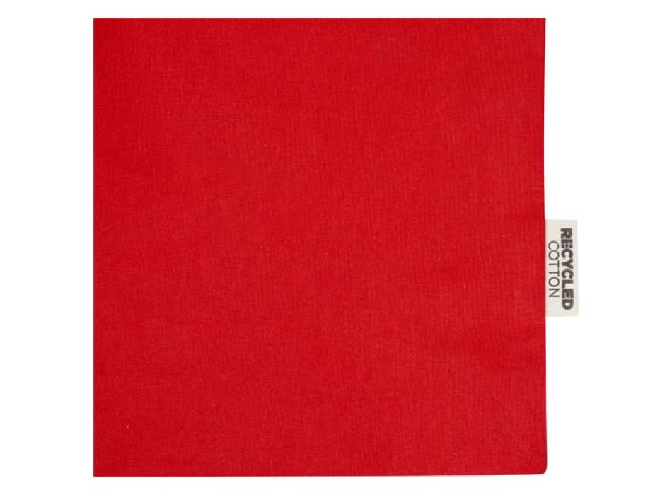 Tote bag a soffietto in cotone riciclato certificato GRS da 140 g/m² Madras
