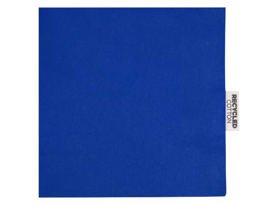 Tote bag a soffietto in cotone riciclato certificato GRS da 140 g/m² Madras
