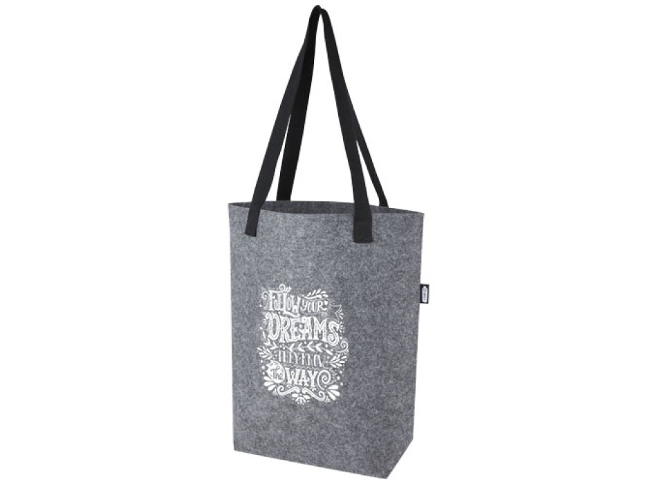 Tote bag con base ampia in feltro riciclato certificato GRS Felta - 12L