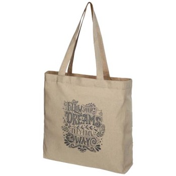 Tote bag con fondo ampio in tessuto riciclato 210 g/m² Pheebs - 13L