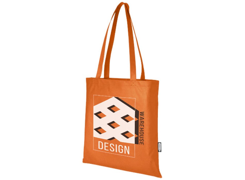Tote bag convention in tessuto non tessuto riciclato certificato GRS Zeus 6l