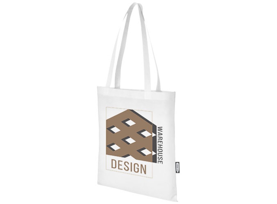 Tote bag convention in tessuto non tessuto riciclato certificato GRS Zeus 6l