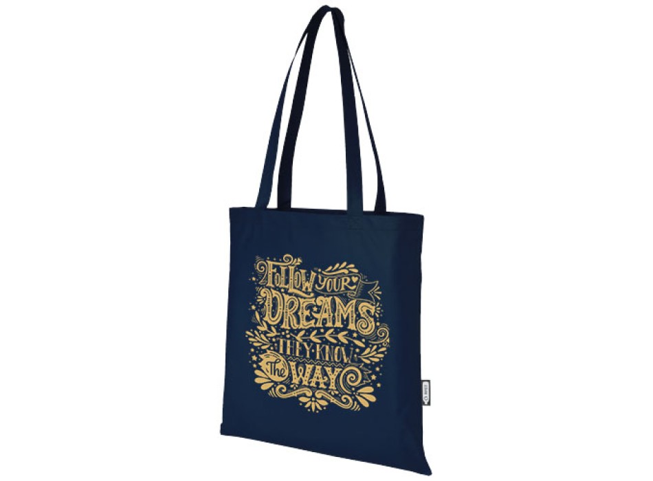 Tote bag convention in tessuto non tessuto riciclato certificato GRS Zeus 6l