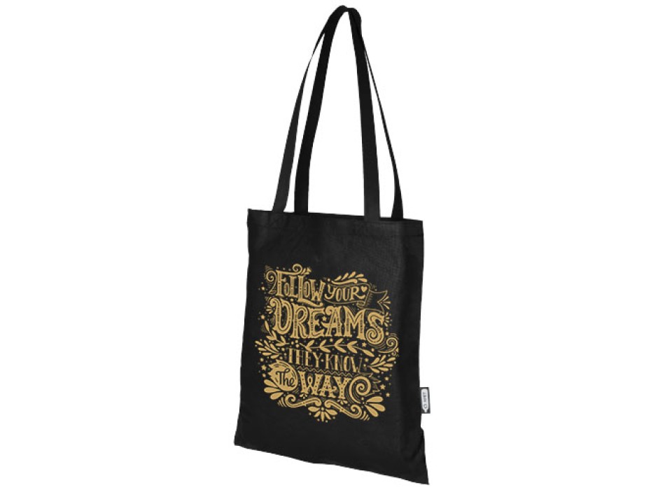 Tote bag convention in tessuto non tessuto riciclato certificato GRS Zeus 6l