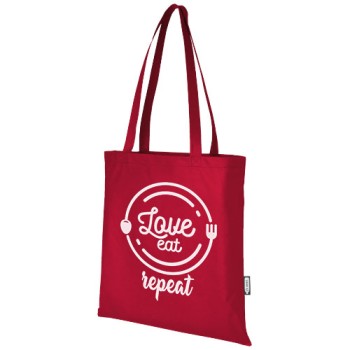 Tote bag convention in tessuto non tessuto riciclato certificato GRS Zeus 6l