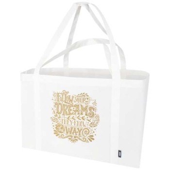 Tote bag extra large in tessuto non tessuto riciclato certificato GRS Jumbo - 65L