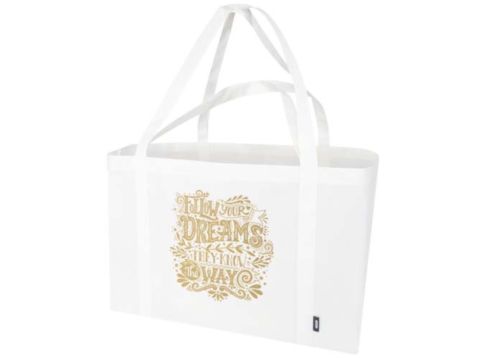 Tote bag extra large in tessuto non tessuto riciclato certificato GRS Jumbo - 65L