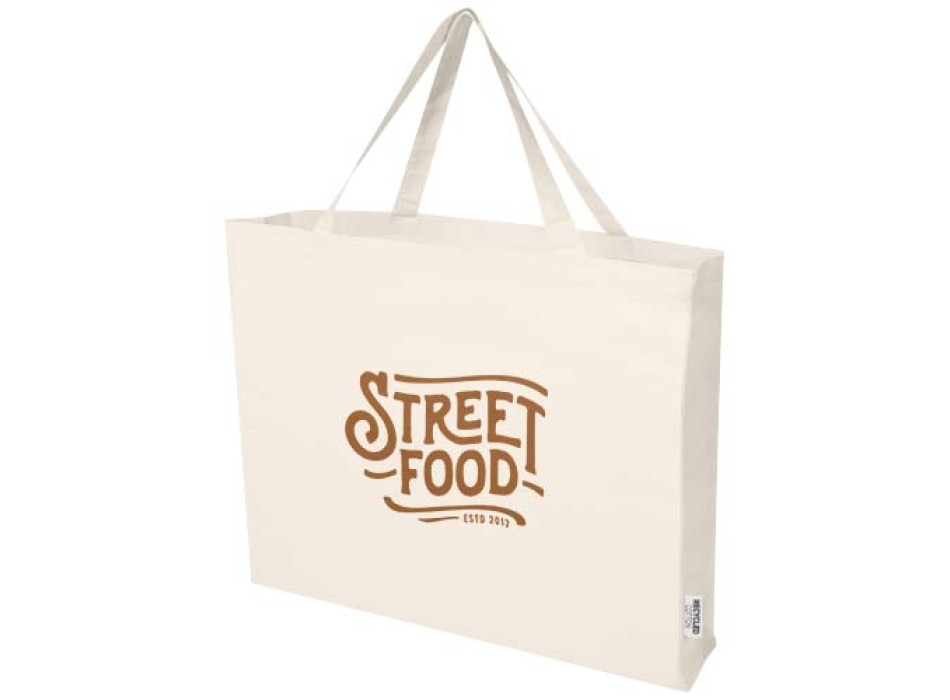 Tote bag in cotone riciclato certificato GRS da 220 g/m² Odessa 40L