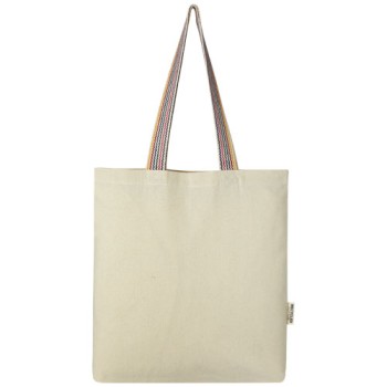 Tote bag in cotone riciclato da 180 g/m² Rainbow - 5L