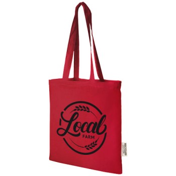 Tote bag in cotone riciclato GRS da 140 g/m2 Madras - 7L