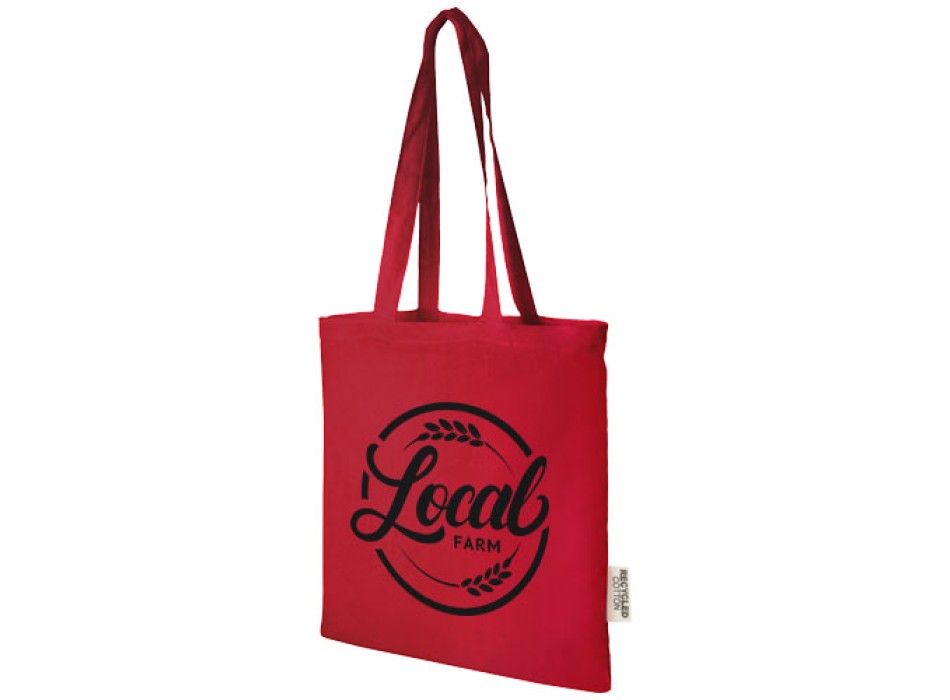 Tote bag in cotone riciclato GRS da 140 g/m2 Madras - 7L