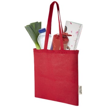 Tote bag in cotone riciclato GRS da 140 g/m2 Madras - 7L