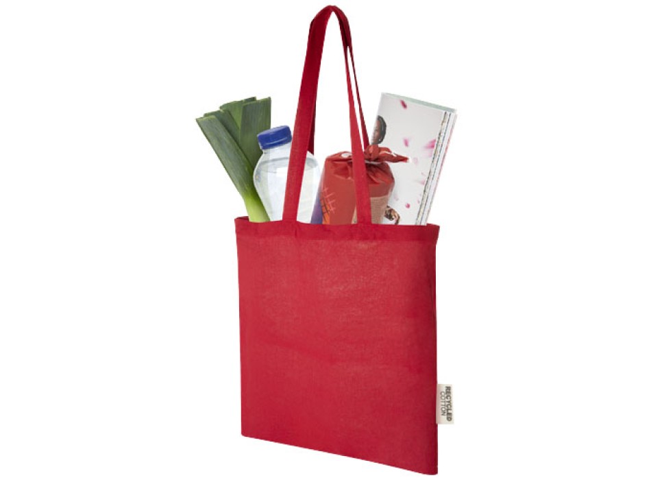 Tote bag in cotone riciclato GRS da 140 g/m2 Madras - 7L