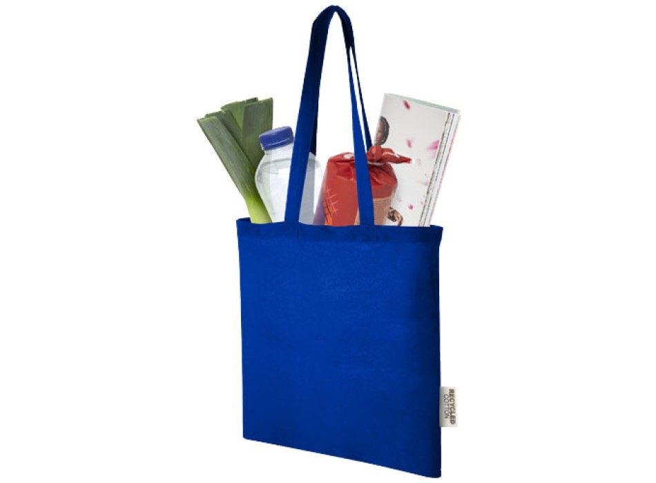 Tote bag in cotone riciclato GRS da 140 g/m2 Madras - 7L