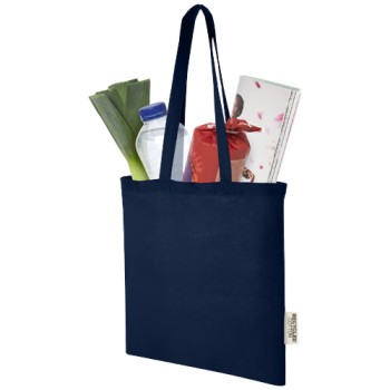 Tote bag in cotone riciclato GRS da 140 g/m2 Madras - 7L