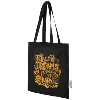 Tote bag in cotone riciclato GRS da 140 g/m2 Madras - 7L
