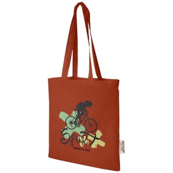 Tote bag in cotone riciclato GRS da 140 g/m2 Madras - 7L
