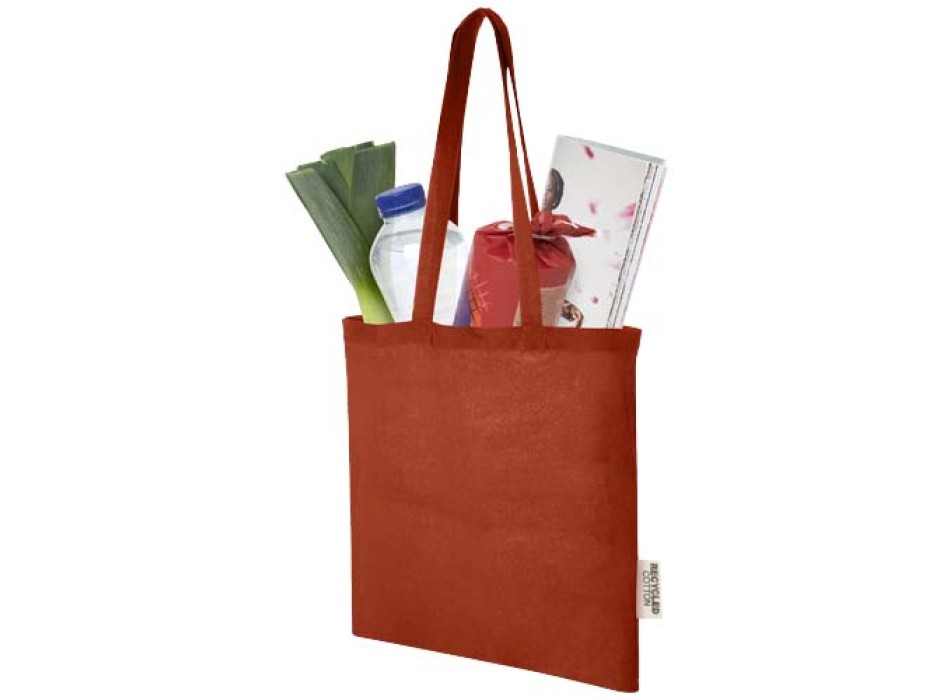Tote bag in cotone riciclato GRS da 140 g/m2 Madras - 7L