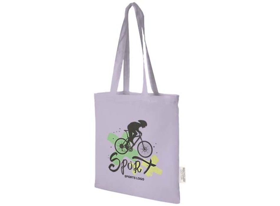 Tote bag in cotone riciclato GRS da 140 g/m2 Madras - 7L